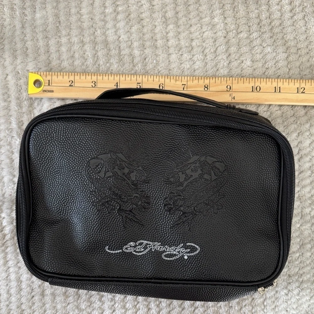 NWOT Ed Hardy Black Travel Pouch